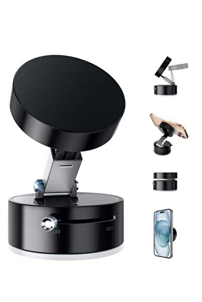 Generic Foldable Vacuum Suction Magnetic Car Phone Holder