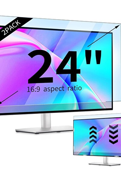 Dotail Set of 2 IPROKKO Monitor Protective Films, 24 inches, anti-glare, anti...