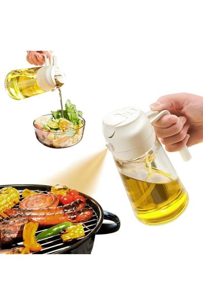 Dotail Lanyesky Ψεκαστήρας Λαδιού 2 σε 1, 470 ml, γυάλινο και από PP μπουκάλι...