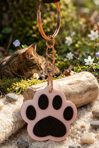 OVERMAX Χαριτωμένο μπρελόκ με πατούσα γάτας – Μινιμαλιστικό σχέδιο με μαύρη π...