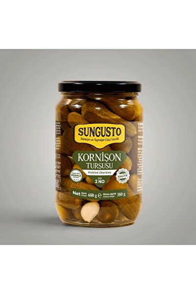SUNGUSTO Kornişon Turşusu 720 cc Cam No 2
