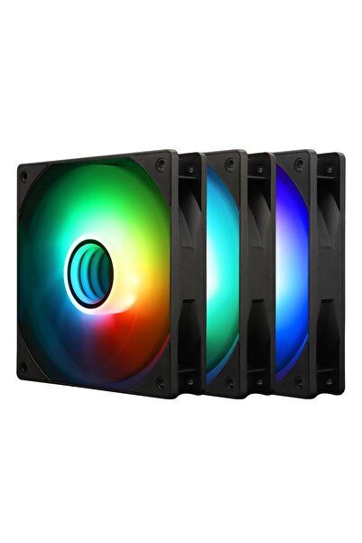 Dotail Set of 3 Thermalright TL-C12B-S V3 X3 PC Fans, ARGB 5V, 4-Pin PWM, 150...