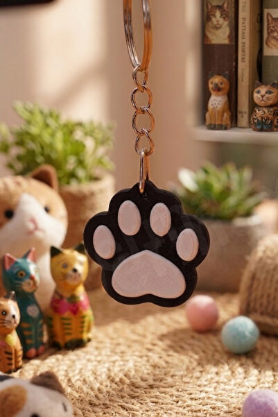 OVERMAX Χαριτωμένο μπρελόκ με πατούσα γάτας – Λευκό πατούσα με μίνιμαλ σχεδιασμό