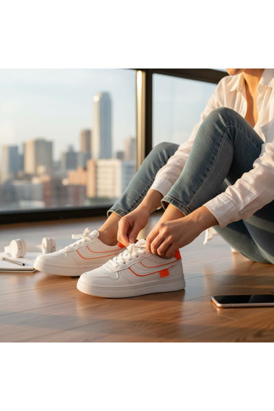 casualshoes Women's casual sneakers 7906 made of eco-friendly leather, super ...