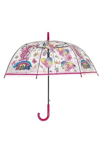Welora Unicorn Manual Umbrella for Kids, 82cm, Fuchsia