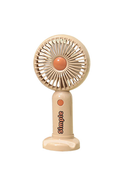 OEM Ventilator mana, 3 viteze, suport birou, USB-C, autonomie mare, Roz deschis