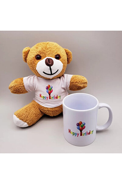Skygo Happy Birthday T-Shirt Teddy Bear and Mug Set