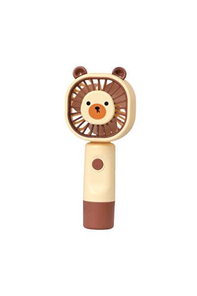 OEM Teddy Bear Hand Fan, USB-C Charging, 3 Power Levels, Animal Design, Yellow