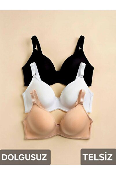 nesterinzar Lotus (Dolgusuz Telsi̇z) Daily 3-Pack Bra