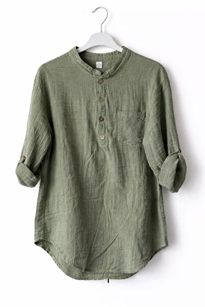 Turkotton Muslin Hakim Collar Shirt
