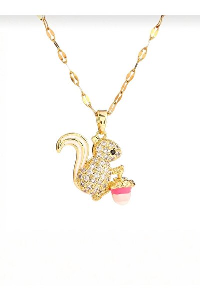 ESJ قلادة نسائية من حجر الزركون الكريستالي بتفاصيل باليوميت مقاس 40 + 5 سم