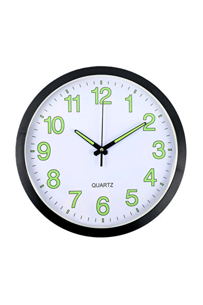 OEM Analog wall clock 35 cm, phosphorescent elements, silent mechanism