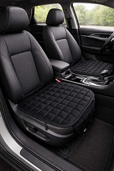 Rovitto Set de perne auto premium - 3 piese negru-negru cu structură căptușită