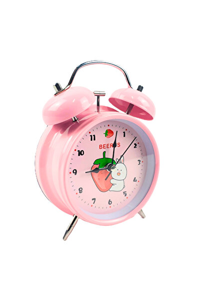 OEM Children's analog alarm clock, animals and fruits, light, silent, AA battery
