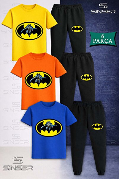 SS SİNSER Set de trening unisex pentru copii, 3 piese, cu LOGO BTMAN