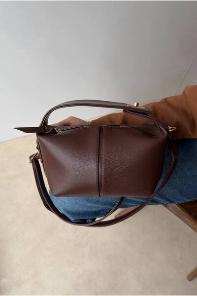 Marvelis Marla Lock Detailed Shoulder and Crossbody Women's Bag