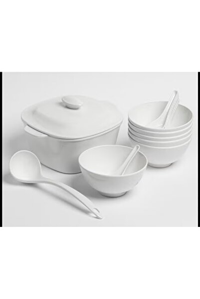 LANDREEN 15Pcs Melamine Dinner Set for 6 Persons High Quality Melamine Plates