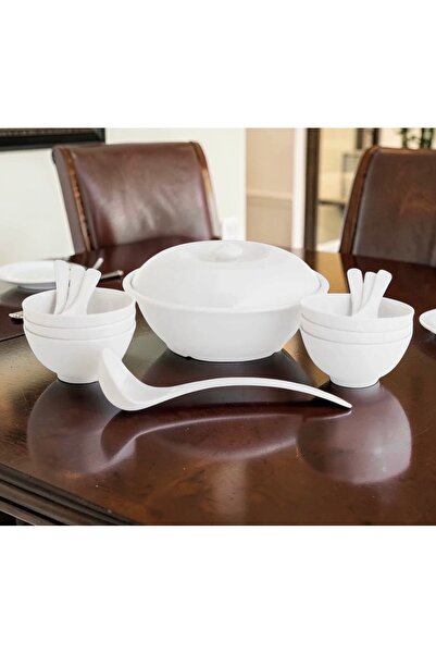 LANDREEN 15Pcs Melamine Dinner Set for 6 Persons High Quality Melamine Plates
