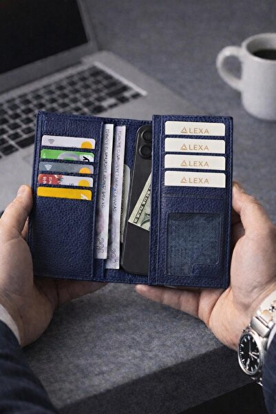 Lexa Magnetic Handheld Portfolio Wallet with Boxed Phone Compartment