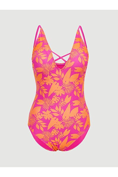 LC Waikiki Γυναικείο μαγιό με λεπτομέρεια σταυρωτής ταινίας σε σχήμα V και σχ...