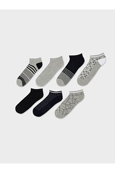 LC Waikiki Patterned Men's Booties Socks 7 Pack