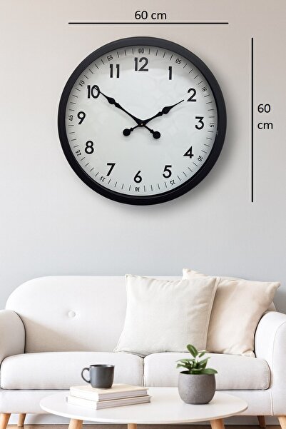 ForWhat 60cm Black Design Wall Clock for Office Home Office Gift