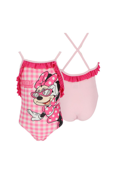 Minnie Mouse Ruffled One-Piece Swimsuit Pink