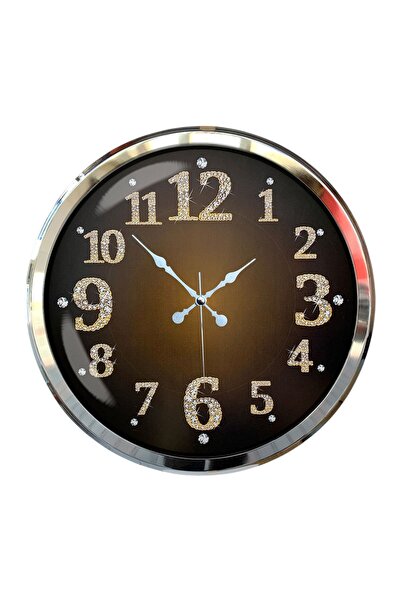 ForWhat 52cm Chrome Metal Prestigious Wall Clock for Office Home Office Gift