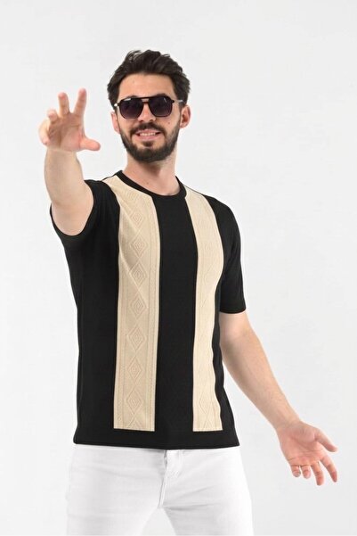 ONNO Cotton Patterned Tricot T-Shirt