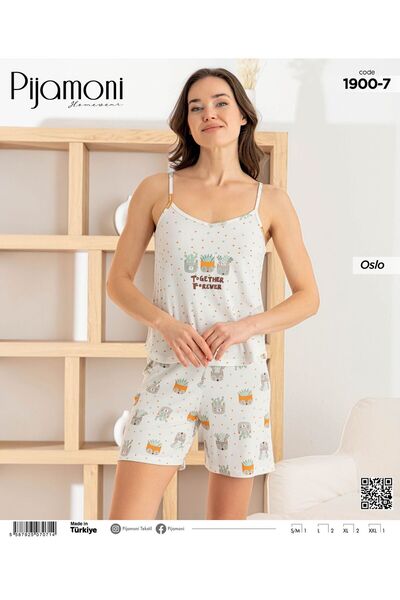 Pijamoni 1900-7 Oslo Corduroy Shorts Suit