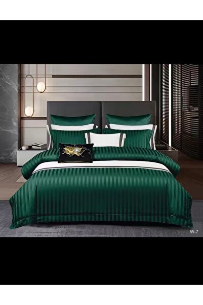 Antoniabeautyshop Bed linen 6 pieces Damask Satin with elastic W-7