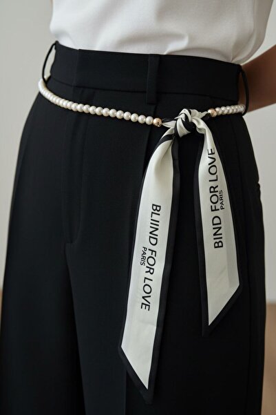 BHR AKSESUAR Ζώνη Φουλάρι με Πέρλες (160 εκ., Πέρλα 70 εκ., Φουλάρια 45 εκ.)