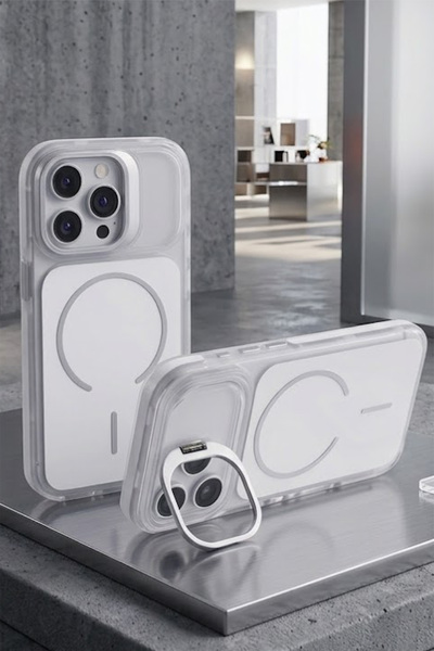 FABRON İphone 16 Pro Max Metal Kamera Standlı MagSafe Özellikli Mat Lims Renk...