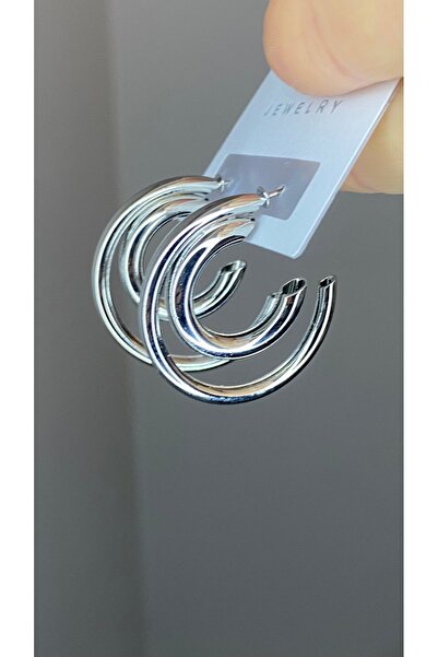 SELUVİA Steel Twist Spiral Women's C Half Hoop Earrings – Modern, Stylish, an...