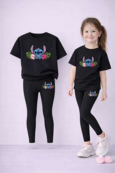 LORVEX Set de tricou și jambiere pentru fete, 100% bumbac, elastic, confortab...