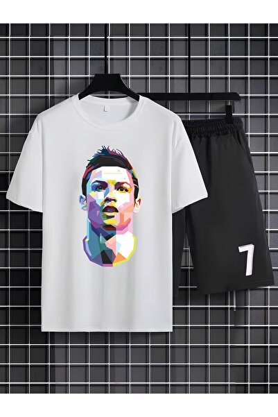 MAGORS RONALDO ŠTAMPANA 100% PAMUČNA DEČJA MAJICA-SA KRATKIM RUKAVIMA I KRAĆK...