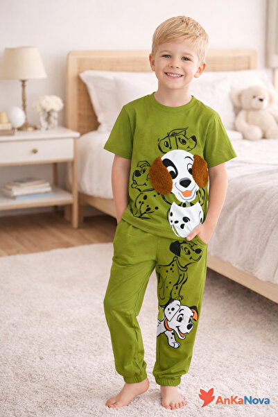 ANKANOVA Αγορίστικο σετ φόρμας με στάμπα, υφασμάτινο ύφασμα 2 κλωστών, επάνω ...