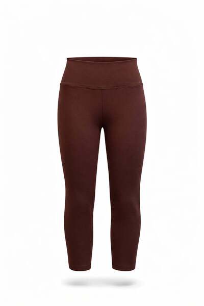 5in1Canpolat Brown Comfortlux Capri Leggings