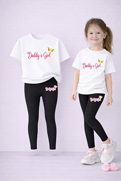 VODEXA Set de tricou și jambiere pentru fete, 100% bumbac, elastic, confortab...