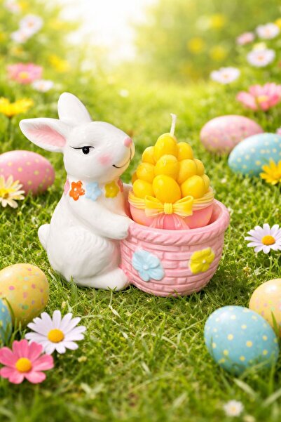 OEM Κεραμική βάση κουνελάκι με αρωματικό κερί από κερί σόγιας σε σχήμα αυγού,...