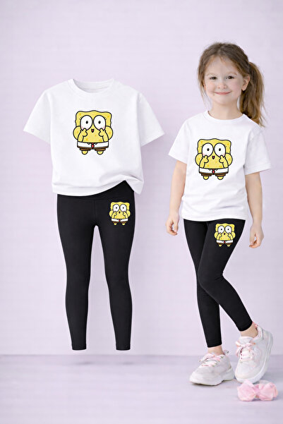 LORVEX Set de tricou și jambiere pentru fete, 100% bumbac, elastic, confortab...