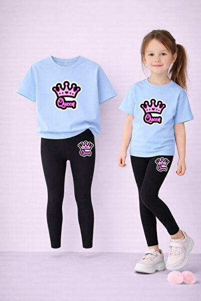 LORVEX Set de tricou și jambiere pentru fete, 100% bumbac, elastic, confortab...