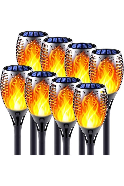 Generic Permande Solar Torch Lights with Flickering Flame, Fire Effect Garden...
