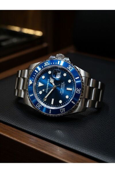 ATKGİYİM Premium Seri Erkek Kol Saati - Paslanmaz Çelik Kordon Takvimli Diver...