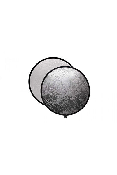OEM Blenda rotundă 2 în 1 alb-argintiu 60cm