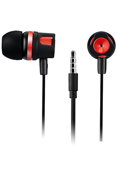 CANYON Casti Stereo CNE-CEP3R, Microfon, Negru/Rosu