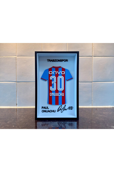 NorthEdge3D Paul Onuachu | Futbol Forma Tablo | Duvar Dekoru | Çerçeveli PLA ...