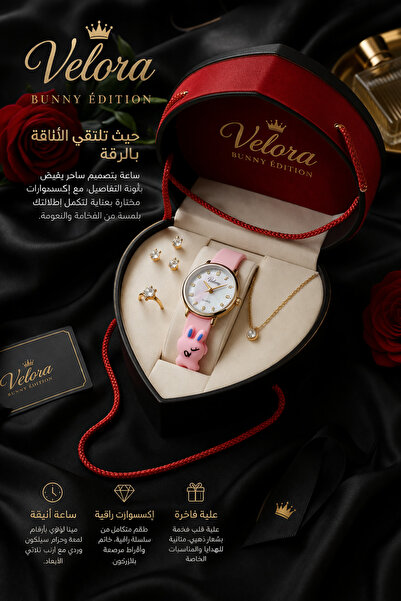 Noor Vilora Kids' Set - Watch and Accessories with Luxurious Arnob Design in ...
