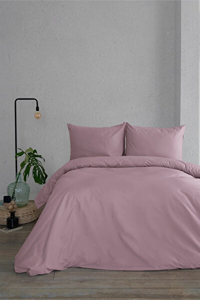 İssimo Home Ranforce Simply Nevresim Seti 200*220+50*70 Gül Kurusu