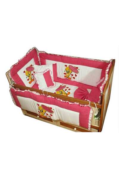 BEBEK UYKU SETİ TWETY PEMBE 70X130